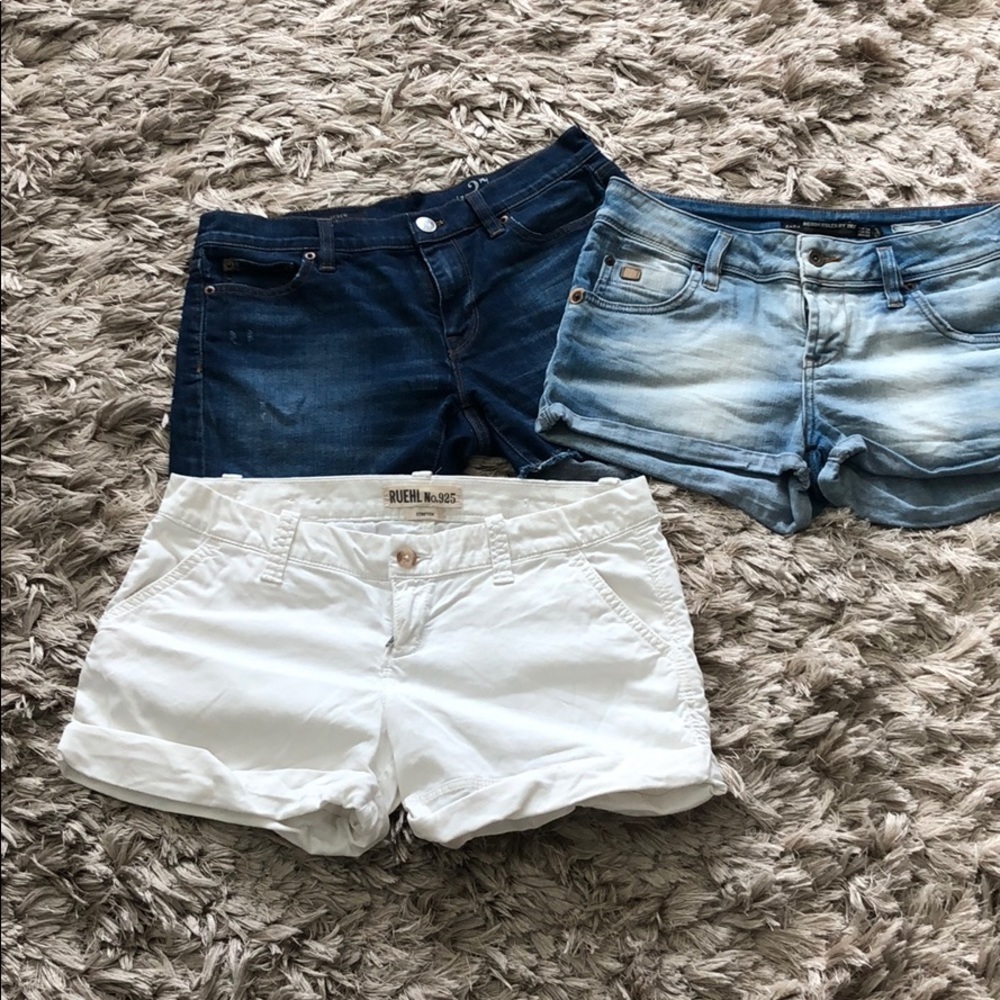 Bundle of women’s jeans shorts